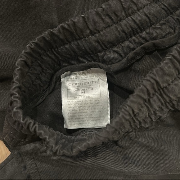 Carhartt WIP Lawton Pants Black Excellent Condition - Picture 5 of 8